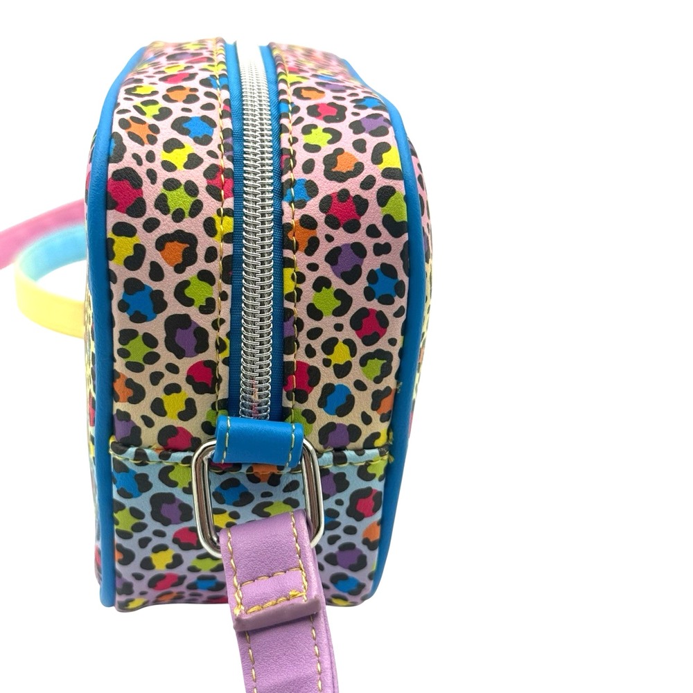 Loungefly Lisa Frank Hunter Rainbow Leopard Camera Crossbody Bag Hot Topic Purse - Picture 5 of 13